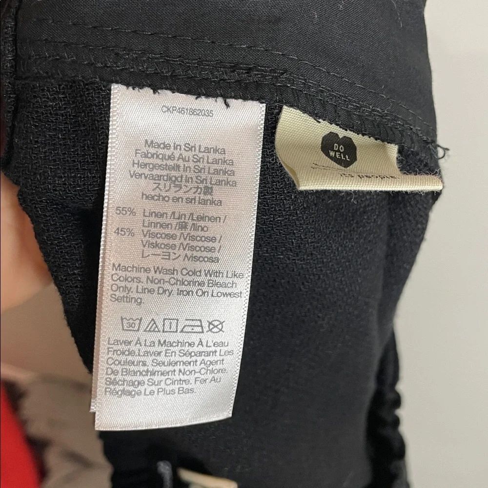 Madewell | Women’s Breezewoven Black Linen Pull On Pants Size Large NWT - Picture 7 of 8